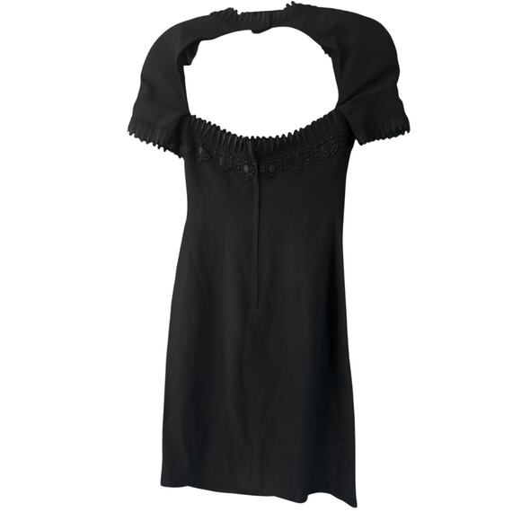 Vintage Victor Costa Black Cutout Bolero style Cocktail dress Small - Picture 4 of 11